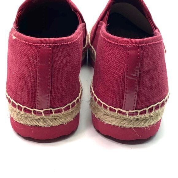 New MICHAEL KORS EMILIA ESPADRILLE CANVAS SHOES BERRY - Picture 3 of 6